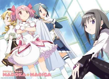 ABYSTYLE Poster Puella Magi Madoka Magica Madoka and Group 52x38cm Divers - 52x38 cm