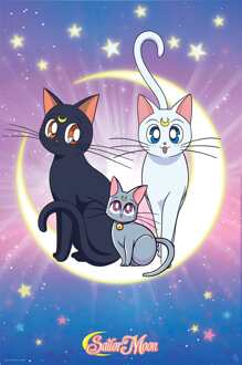 ABYSTYLE Poster Sailor Moon Luna Artemis and Diana 61x91,5cm Divers - 61x91.5 cm