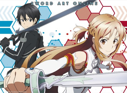 ABYSTYLE Poster Sword Art Online Asuna and Kirito 2 52x38cm Divers - 52x38 cm