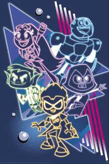 ABYSTYLE Poster Teen Titans Neon Titans 61x91,5cm Divers - 61x91.5 cm