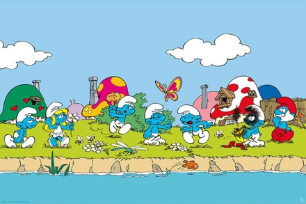 ABYSTYLE Poster The Smurfs Group 91,5x61cm Divers - 91.5x61 cm