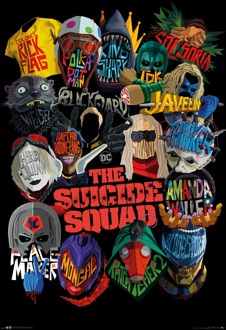 ABYSTYLE Poster The Suicide Squad Icons 61x91,5cm Divers - 61x91.5 cm