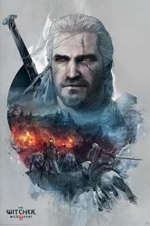 ABYSTYLE Poster The Witcher - Geralt 61x91,5cm Divers - 61x91.5 cm