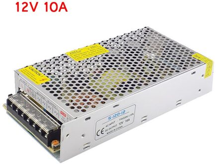 Ac 100V-265V Naar Dc 12V 10A 120W Cctv Camera Voeding Adapter Converter Led strip Switch Driver Lader Transformator W17