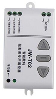 Ac 220 V Motor Draadloze Afstandsbediening Schakelaar Up Down Stop Buismotor Controller Motor Vooruit Achteruit Tx Rx Latched Bruin / 433MHZ