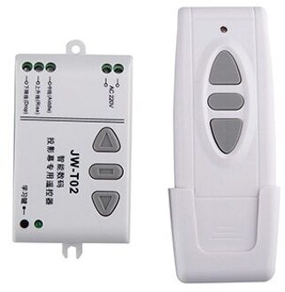 Ac 220 V Motor Draadloze Afstandsbediening Schakelaar Up Down Stop Buismotor Controller Motor Vooruit Achteruit Tx Rx Latched Goud / 433MHZ