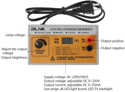 Ac 220V Led Tv Backlight Tester Led Strips Screen Backlit Test W Voltage Display