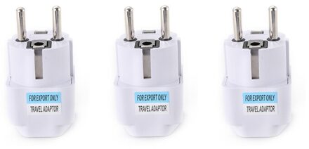 Ac 250V 10A 1Pc Eu Plug Eu Power Universele Ru Es Ons Conversie Europa Stekker Converter Socket reizen Stopcontact Adapter 3stk