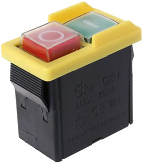 AC 250V 6/4A Waterproof Pushbutton Machine Saw Cutter Drill On Off Switches Control Box Switches Electromagnetic Switch KJD6 5e4