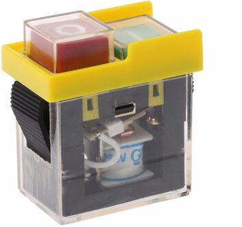 Ac 250V 6A IP54 Waterdicht Elektromagnetische Drukknop Machine Saw Cutter Boor Op Off Veiligheid Schakelaar