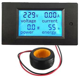 Ac 80-260V Lcd Digitale 100A Volt Watt Power Meter Amperemeter Voltmeter 110V 220V Voltage Meter