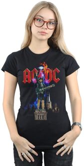 AC/DC Dames/Dames Angus NYC Katoenen T-Shirt (Zwart) - maat 2XL