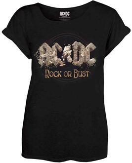 AC/DC Dames/Dames Rock Or Bust T-shirt (Zwart) - XS