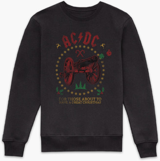 AC/DC For Those About To Have A Great Christmas Sweatshirt - Black - M Zwart