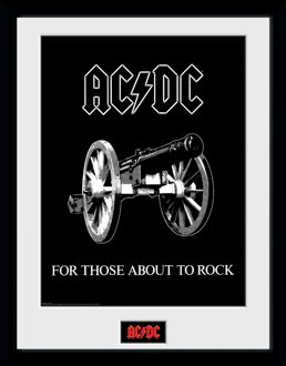 AC/DC For Those About to Rock 30 x 40cm Framed Collector Print