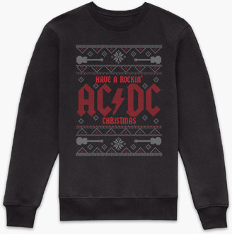 AC/DC Have A Rockin' Christmas Sweatshirt - Black - M Zwart