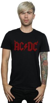 AC/DC Heren Hoorns Logo T-Shirt (Zwart) - maat 2XL