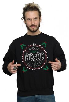 AC/DC Heren Kerstmis Cirkel Sweatshirt (Zwart) - 3XL