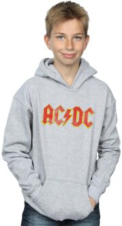 AC/DC Hoodie met verkleurd logo voor jongens (Sportgrijs) Lichtgrijs - 9-11J / 128cm-146cm
