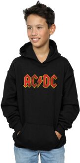 AC/DC Hoodie met verkleurd logo voor jongens (Zwart) - 12-13J / 152-158cm