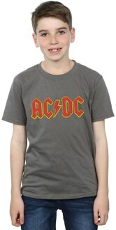 AC/DC Katoenen T-shirt met logo voor jongens (Houtskool) - 7-8J / 122-128cm