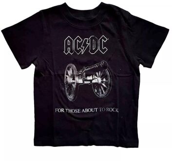 AC/DC Kinderen/Kinderen Over To Rock T-Shirt (Zwart) - 1J / 92cm