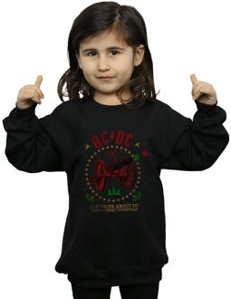 AC/DC Meisjes Kerstmis Voor Die Sweatshirt (Zwart) - maat 5-6J / 110-116cm