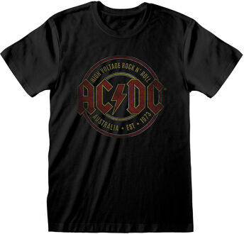 AC/DC Unisex Adult Est. 1973 T-Shirt (Zwart) - XL