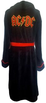 AC/DC Unisex Adult Logo Coral Fleece Dressing Gown (Zwart) - L/XL