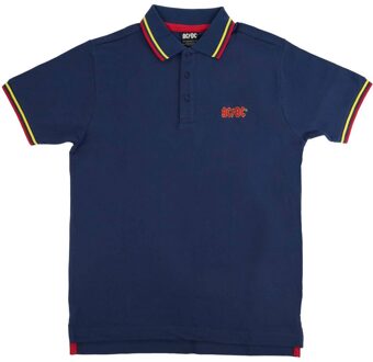 AC/DC Unisex Klassiek Logo Polo voor volwassenen (Marineblauw) Navy - M