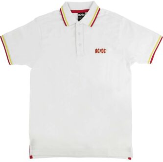 AC/DC Unisex Klassiek Logo Polo voor volwassenen (Wit) - M
