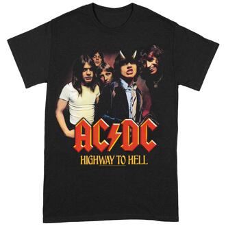 AC/DC Unisex T-shirt Highway To Hell voor volwassenen (Zwart/Rood) - M