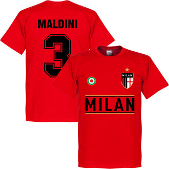 AC Milan Maldini Team T-Shirt - Rood - XL