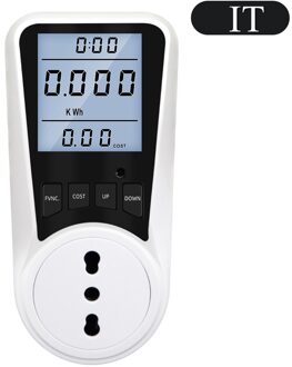 Ac Power Meter Digitale Wattmeter 220V Lcd Energy Meter Power Monitor Elektriciteit Usage Monitor Socket Kilowatt Wattage Spanning IT plug