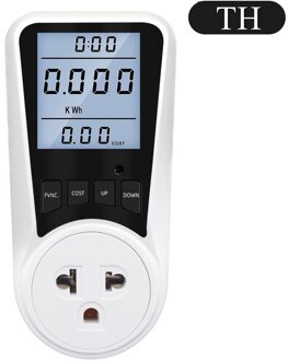 Ac Power Meter Digitale Wattmeter 220V Lcd Energy Meter Power Monitor Elektriciteit Usage Monitor Socket Kilowatt Wattage Spanning TH plug