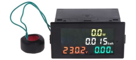 Ac Voltmeter Ampèremeter Power Energy Meter Ac 80-300V 0-100A Hd Kleurenscherm Led Volt Amp Power Kwh meter