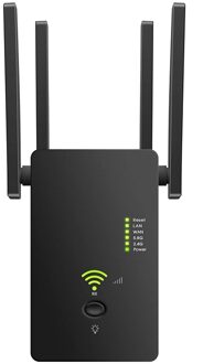 AC1200Mbps Draadloze Wifi Repeater Router Dual Band 2.4/5G Wifi Extender Wifi Draadloze Signaal Booster-Us Plug