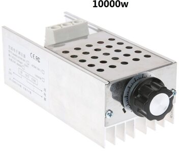 AC220V 10000 W High Power Scr BTA10 Elektronische Voltage Regulator Speed Controller Digitale Display Voor Dimmen Speed Thermostaat 10000w