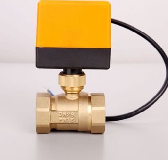 AC220V/24V G1-1/2 "Bspp DN40 Messing 2 Weg Motorkogelklep Elektrische Actuator Valve AC 220V