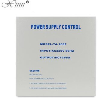AC220V 5A Toegangscontrole Voeding Doos DC12V Ups Backup Batterij Voor Allerlei Elektrische Deurslot Met Tijd vertraging TA-208F