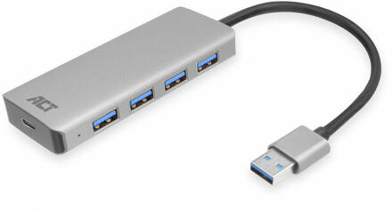 AC6121 USB-A hub USB-C power poort