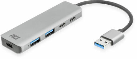 AC6125 USB-A hub USB-C power poort