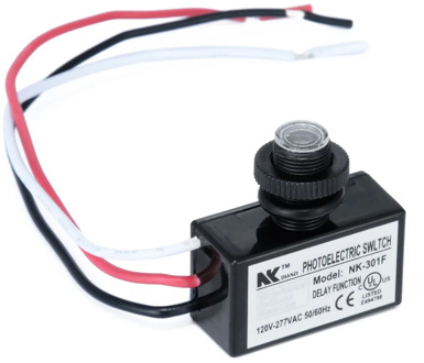 AC80~277V Flush Mount Photocell Dusk to Dawn Switch Photo Control Switch Sensor Light Switch for LED Light Tool