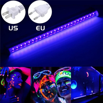 AC90-265V Led Portable UV Purple Light Tube Black Light Tube Christmas Fluorescent DJ Party Stage Light US/EU Plug