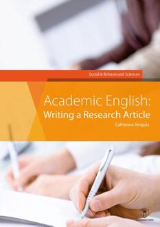Academia Press Academic Englisch : Writing a research article - Catherine Verguts - ebook