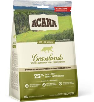 Acana Grasslands Cat - Kattenvoer - Eend - Kip - 340 gram