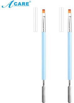 Acare 15 Stks/set Nail Borstel Voor Manicure Gel Brush Voor Nail Art Brush Acryl Liquid Powder Carving Gel Borstel 2 X E