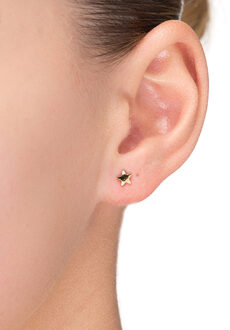 Acarea 925 Sterling Zilveren Oorbellen Goud