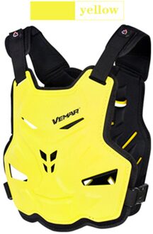 Accessoire Motorfiets Armor Vest Motorrijden Borst Armor Back Protector Armor Motocross Vest Off-Road Racing Vest geel