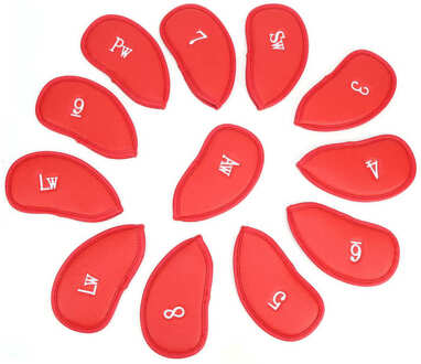Accessoire/Tas Club Iron Head Covers Waterdicht Protector Golfs Headcover Met Nummers Club Headcover Rood